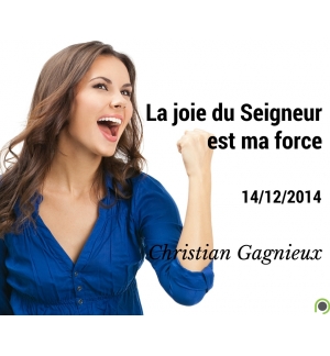 La joie du Seigneur est ma force - Christian Gagnieux - CD ou DVD