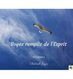 Soyez remplis de l'Esprit - Thiebault Geyer - CD ou DVD