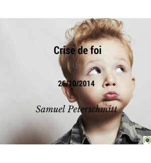 Crise de foi - Samuel Peterschmitt - CD ou DVD