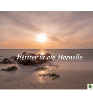 Hériter la vie éternelle - Bertrand Huetz - CD ou DVD