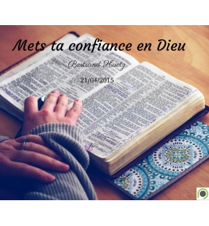 Mets ta confiance en Dieu - Bertrand Huetz - CD ou DVD