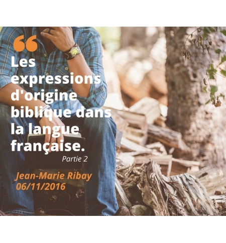 Les expressions d'origine biblique dans la langue française (2) - Jean-Marie Ri Les expressions d'origine biblique dans la langue française (2) - Jean-Marie Ri