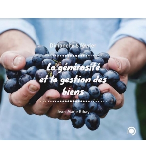 La générosité et la gestion des biens - Jean-Marie Ribay - MP3