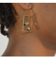 Boucles d'oreilles - Liberté verte ou rose