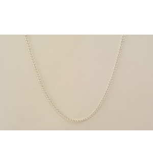 Chaîne métal argenté 60 cm