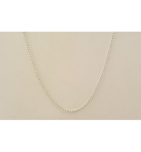 Chaîne métal argenté 60 cm Chaîne métal argenté 60 cm