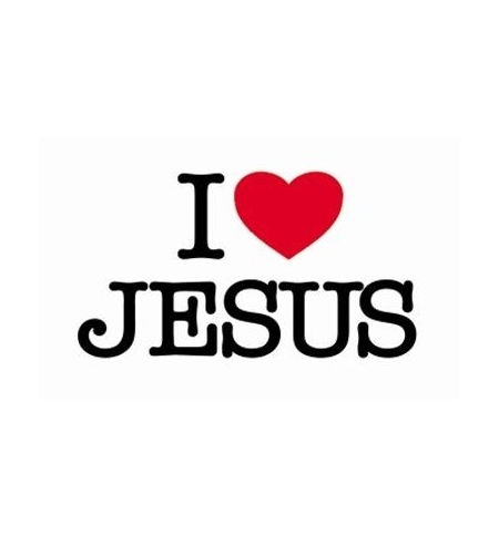 Autocollant - I love Jésus
