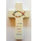 Croix enfant blanche "Le monde est...