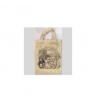 Sac en coton à colorier avec le dessin de l'Arche de Noé