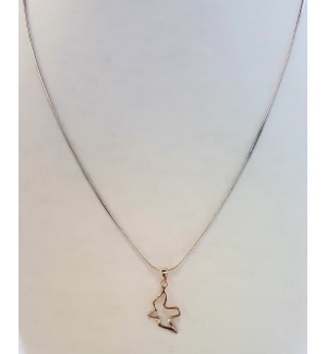 Collier avec pendentif colombe argent