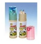 Etui 12 crayons de couleur avec taille crayon