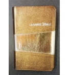 La Saint Bible - Louis Segond, Reliure souple dorée, similicuir duotone, tranche
