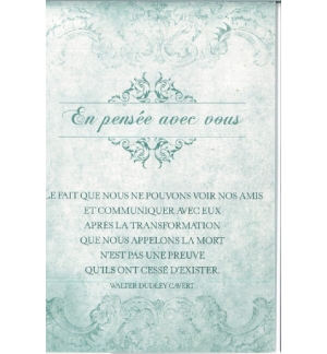 Carte condoléances