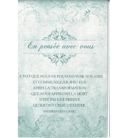 Carte condoléances
