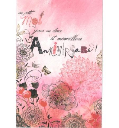carte Anniversaire