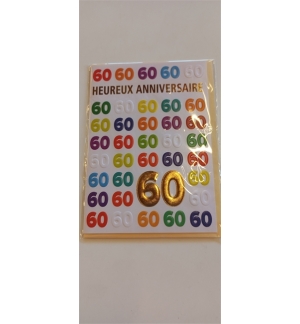 carte anniversaire 60 ans
