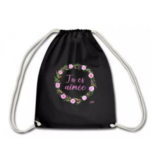 Sac de sport "Couronne de fleurs tu es aimée"