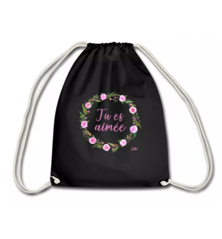 Sac de sport "Couronne de fleurs tu es aimée"