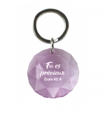 Porte-clé diamant "Tu es précieux"