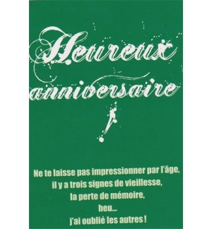 Carte Anniversaire