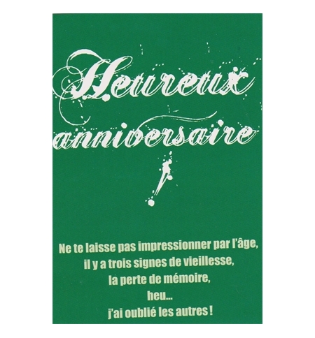 Carte Anniversaire