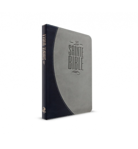 Bible Souple Duo Bleu-Nuit Et Gris FE Et Onglets fermeture éclaire Bible Souple Duo Bleu-Nuit Et Gris FE Et Onglets fermeture éclaire