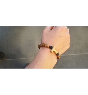 Bracelet élastique bois d'olivier