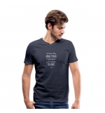 T-shirt manches courtes hommes "Je t'aime d'un amour éternel" Marine