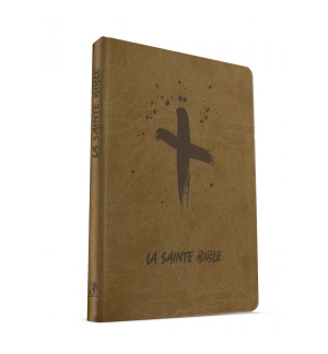 Bible souple beige motif croix Louis Segond Esaie 55