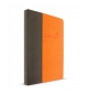 Bible confort souple duo Orange/Gris, avec fermeture éclair Esaie 55