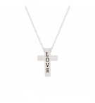 Collier avec pendentif croix "Love"