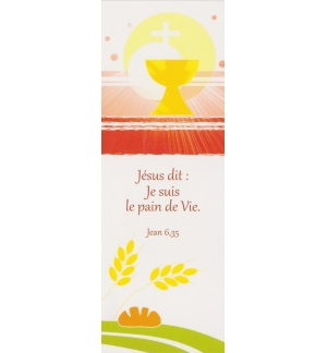 Marque-Page - Signet "Jésus dit : Je suis le Pain de Vie"
