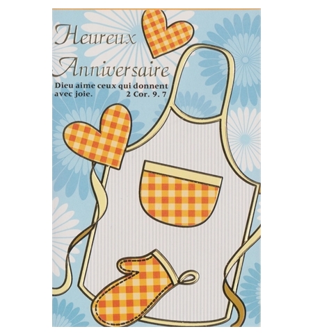 Carte "Anniversaire" avec verset