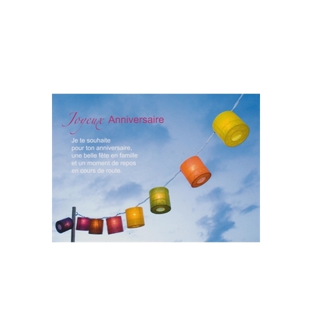 Carte "Anniversaire"