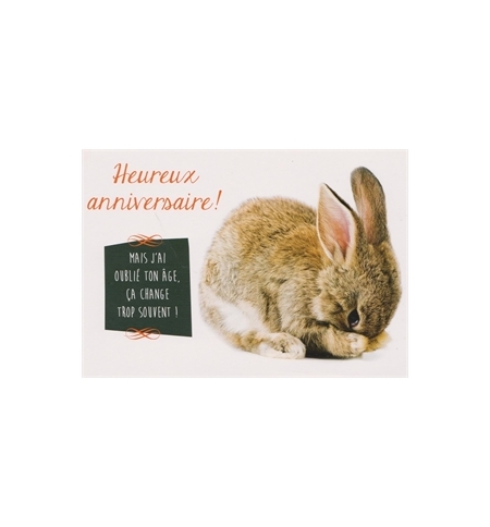 Carte "Anniversaire"