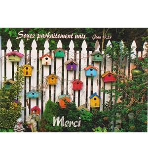 Carte "Merci" avec verset