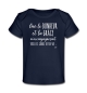 T-Shirt bébé manches courtes Bleu marine : Oui le bonheur et la grâce m'accompag