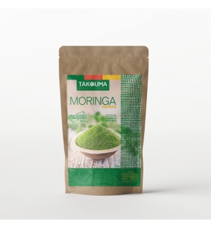 POUDRE DE FEUILLES DE MORINGA OLEIFERA 250g – AGRICULTURE RÉGÉNÉRATRICE 