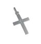 Croix lisse - Argent 925% rhodié - 20mm