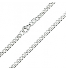 Chaîne gourmette 42 cm - argent 925%