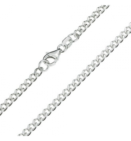 Chaîne gourmette 42 cm - argent 925% Chaîne gourmette 42 cm - argent 925%