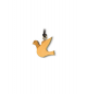 Pendentif colombe sur cordon - bois d'olivier - 24mm