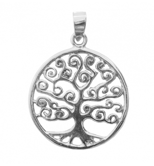 Médaille Arbre de Vie - argent 925% ø 15mm