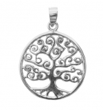Médaille Arbre de Vie - argent 925% ø 15mm