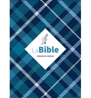 Bible, Version du Semeur 2015, textile souple tissu carreaux, tranche blanche
