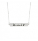Collier avec pendentif plaque "Blessed"