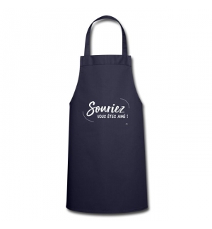 Tablier de cuisine - Souriez, vous êtes aimé ! 