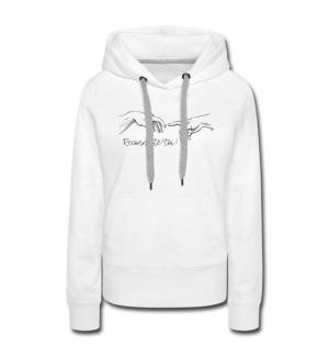Sweat-shirt FEMME à capuche  - Reconnecte-toi !