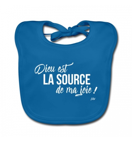 Bavoir Bébé -Dieu est la source de ma joie !