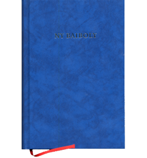 Bible malgache cartonnée bleue
